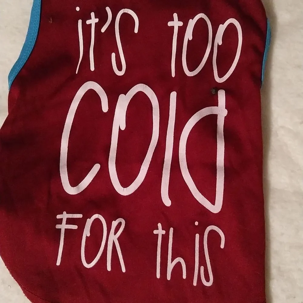 Cold Weather Dog Shirt
